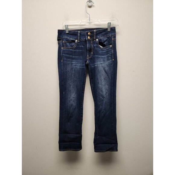 American Eagle Outfitters-Super Stretch Artist Crop 2 button Size 2 - Picture 1 of 8